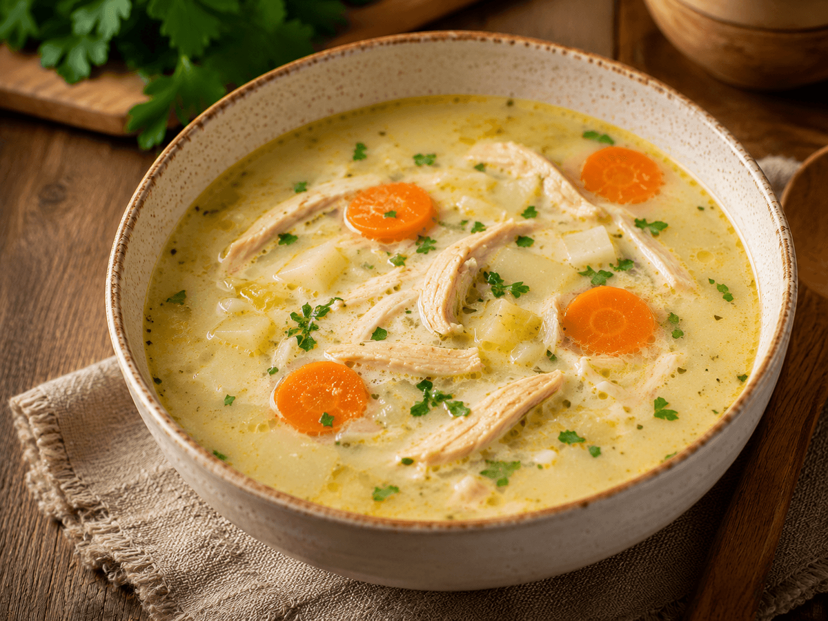 Ciorba de Pui a la Grec 